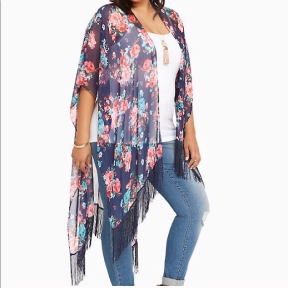 torrid Tops - Fringe kimono